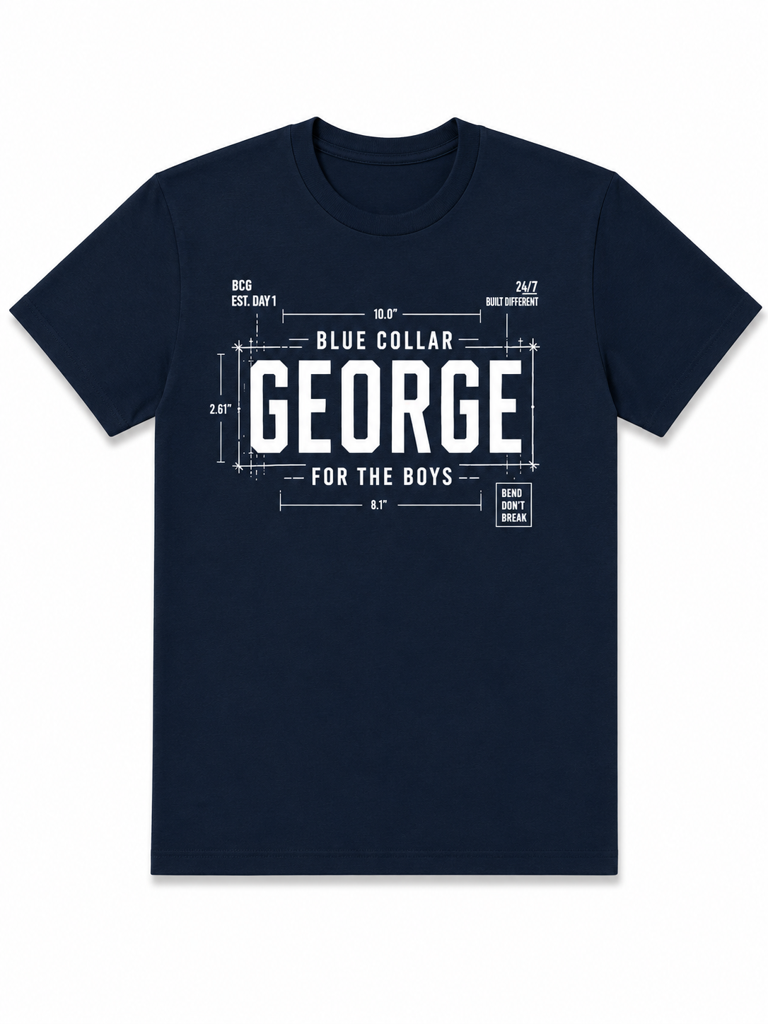 SHORT SLEEVE (NAVY) "BCG" TEE